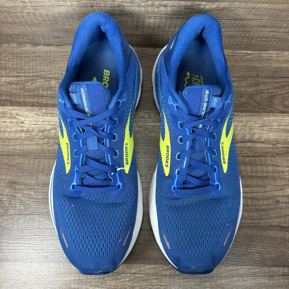 Brooks Adrenaline GTS 22 Blue Mens US Size 10.5 1103661D482 Running Shoes